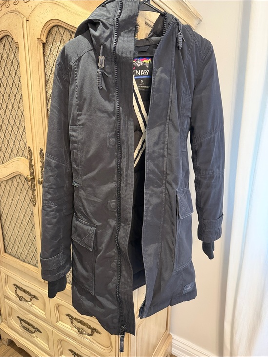 TNA Jackets & Blazers - TNA Hooded Field Parka Jacket - Charcoal